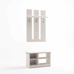 Прихожая Дуэт (Бодега белая) в Талице - talica.mebel24.online | фото 2