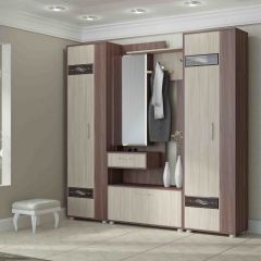 ИНФИНИТИ Прихожая (Секция с зеркалом + 2 шкафа-пенала) в Талице - talica.mebel24.online | фото 2