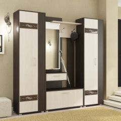 ИНФИНИТИ Прихожая (Секция с зеркалом + 2 шкафа-пенала) в Талице - talica.mebel24.online | фото