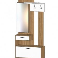ИНФИНИТИ Прихожая секция с зеркалом (Дуб вотан/белый) в Талице - talica.mebel24.online | фото