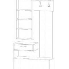 ИНФИНИТИ Прихожая (Секция с зеркалом + шкаф-пенал) в Талице - talica.mebel24.online | фото 11