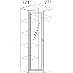 Прихожая Инна 4 Денвер темный в Талице - talica.mebel24.online | фото 5