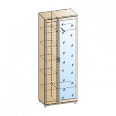 Прихожая Мелисса композиция 1 (Ясень Асахи) в Талице - talica.mebel24.online | фото 2