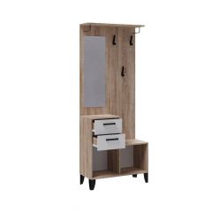Прихожая Витра Центральная секция (Белый/Дуб сонома) в Талице - talica.mebel24.online | фото 2