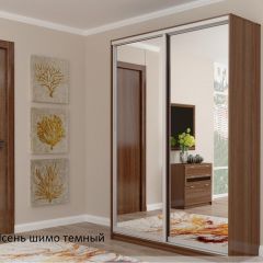 Шкаф №2 1.4-2 Оптима 2300х1404х572 (фасад 2 зеркала) в Талице - talica.mebel24.online | фото