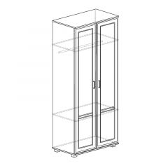 Шкаф 2-х дверный с полками №241 Белла в Талице - talica.mebel24.online | фото 2