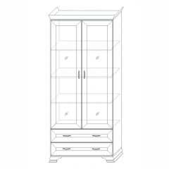 Шкаф (2 стеклодвери) Сиена в Талице - talica.mebel24.online | фото 2