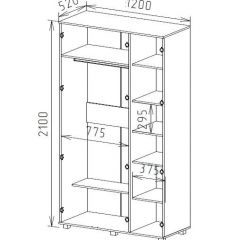 Шкаф 3-х дверный М-2 Серия Вега в Талице - talica.mebel24.online | фото 2