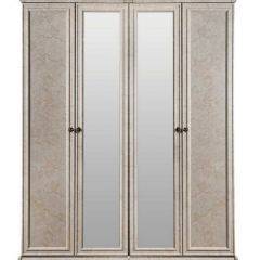 Шкаф 4-х створчатый (2+2) с Зеркалом Афина (крем корень) в Талице - talica.mebel24.online | фото