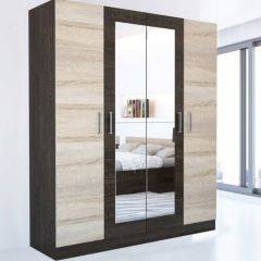 Шкаф 4-х створчатый Леси + Зеркало в Талице - talica.mebel24.online | фото
