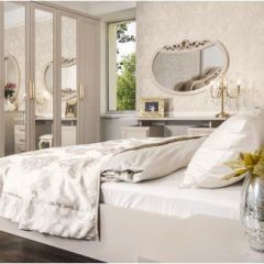 Шкаф 5-ти ств с зеркалами Мокко (бежевый) в Талице - talica.mebel24.online | фото 5