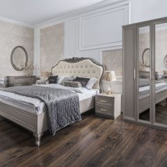 Шкаф 5-ти ств с зеркалами Мокко (серый камень) в Талице - talica.mebel24.online | фото 4
