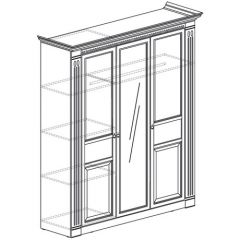 Шкаф 3-х дверный №180 "Лючия" Дуб оксфорд в Талице - talica.mebel24.online | фото 2