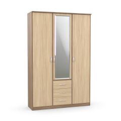 Шкаф комбинированный Дуэт Люкс с зеркалом в Талице - talica.mebel24.online | фото 4