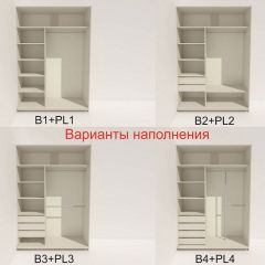 Шкаф-купе 1600 серии SOFT D1+D3+B2+PL1 (2 ящика+1штанга) профиль «Графит» в Талице - talica.mebel24.online | фото 5