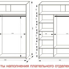 Шкаф-купе 1800 серии SOFT D6+D4+B2+PL2 (2 ящика+1штанга+1 полка) профиль «Капучино» в Талице - talica.mebel24.online | фото 8