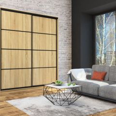 Шкаф-купе Лофт 2000 Шк20-47 (Дуб Сонома) в Талице - talica.mebel24.online | фото 7