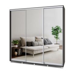 МАРТИН Шкаф-купе с зеркалами Венге (2200*450) М423 в Талице - talica.mebel24.online | фото