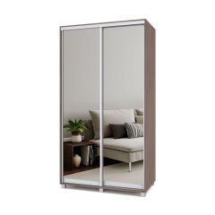 РОЛАНД Шкаф-купе с зеркалами Шимо темный (450*1200) Р423 в Талице - talica.mebel24.online | фото 2