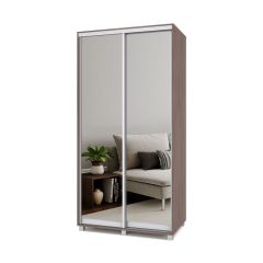 РОЛАНД Шкаф-купе с зеркалами Шимо темный (600*1100) Р613 в Талице - talica.mebel24.online | фото