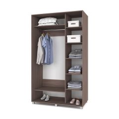 РОЛАНД Шкаф-купе с зеркалами Шимо темный (600*1400) Р643 в Талице - talica.mebel24.online | фото 2