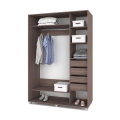 РОЛАНД Шкаф-купе с зеркалами Шимо темный (600*1800) Р683 в Талице - talica.mebel24.online | фото 4