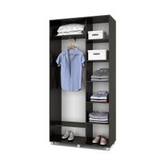 РОЛАНД Шкаф-купе с зеркалами Венге (450*1100) Р413 в Талице - talica.mebel24.online | фото 3