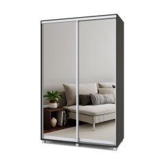 РОЛАНД Шкаф-купе с зеркалами Венге (450*1400) Р443 в Талице - talica.mebel24.online | фото 2
