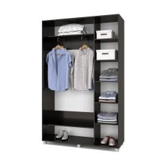 РОЛАНД Шкаф-купе с зеркалами Венге (450*1400) Р443 в Талице - talica.mebel24.online | фото 3