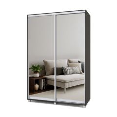 РОЛАНД Шкаф-купе с зеркалами Венге (450*1500) Р453 в Талице - talica.mebel24.online | фото 2