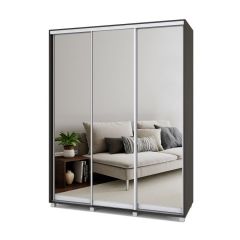 РОЛАНД Шкаф-купе с зеркалами Венге (450*1700) Р473 в Талице - talica.mebel24.online | фото