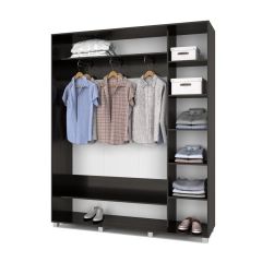 РОЛАНД Шкаф-купе с зеркалами Венге (450*1800) Р483 в Талице - talica.mebel24.online | фото 2