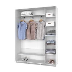 РОЛАНД Шкаф-купе с зеркалом Анкор светлый (450*1700) Р472 в Талице - talica.mebel24.online | фото 3