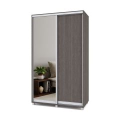 РОЛАНД Шкаф-купе с зеркалом Анкор темный (450*1300) Р432 в Талице - talica.mebel24.online | фото