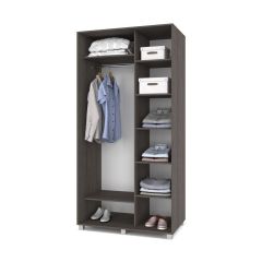 РОЛАНД Шкаф-купе с зеркалом Анкор темный (600*1100) Р612 в Талице - talica.mebel24.online | фото 2