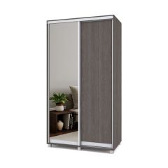 РОЛАНД Шкаф-купе с зеркалом Анкор темный (600*1200) Р622 в Талице - talica.mebel24.online | фото