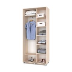 РОЛАНД Шкаф-купе с зеркалом Млечный дуб (450*1000) Р402 в Талице - talica.mebel24.online | фото 3