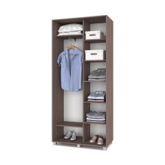 РОЛАНД Шкаф-купе с зеркалом Шимо темный (450*1000) Р402 в Талице - talica.mebel24.online | фото 3
