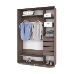 РОЛАНД Шкаф-купе с зеркалом Шимо темный (450*1000) Р402 в Талице - talica.mebel24.online | фото 5