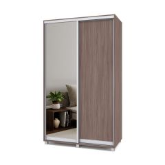 РОЛАНД Шкаф-купе с зеркалом Шимо темный (450*1300) Р432 в Талице - talica.mebel24.online | фото 2