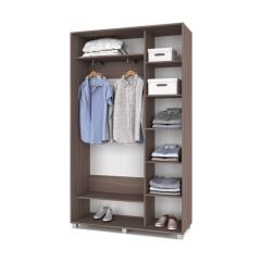 РОЛАНД Шкаф-купе с зеркалом Шимо темный (450*1300) Р432 в Талице - talica.mebel24.online | фото 3