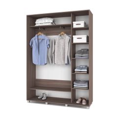 РОЛАНД Шкаф-купе с зеркалом Шимо темный (450*1600) Р462 в Талице - talica.mebel24.online | фото 3