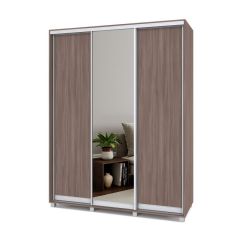 РОЛАНД Шкаф-купе с зеркалом Шимо темный (450*1700) Р472 в Талице - talica.mebel24.online | фото