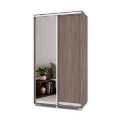 РОЛАНД Шкаф-купе с зеркалом Шимо темный (600*1300) Р632 в Талице - talica.mebel24.online | фото
