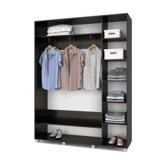 РОЛАНД Шкаф-купе с зеркалом Венге (450*1700) Р472 в Талице - talica.mebel24.online | фото 3