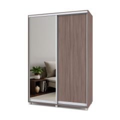 РОЛАНД Шкаф-купе с зеркалом Шимо темный (600*1500) Р652 в Талице - talica.mebel24.online | фото
