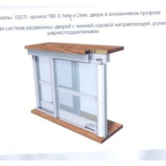 Шкаф-купе ШКО-3 2380 мм зеркало/ЛДСП/ЛДСП/зеркало в Талице - talica.mebel24.online | фото 6