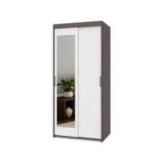 ТОМАС Шкаф-купе с зеркалом Анкор темный/светлый Т22 в Талице - talica.mebel24.online | фото