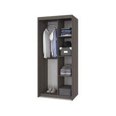 ТОМАС Шкаф-купе с зеркалом Анкор темный/светлый Т22 в Талице - talica.mebel24.online | фото 2