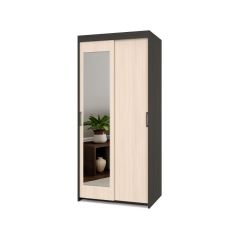 ТОМАС Шкаф-купе с зеркалом Венге/Млечный дуб Т22 в Талице - talica.mebel24.online | фото